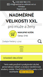 Mobile Screenshot of nadmerne-velikosti-xxl.cz