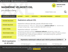 Tablet Screenshot of nadmerne-velikosti-xxl.cz
